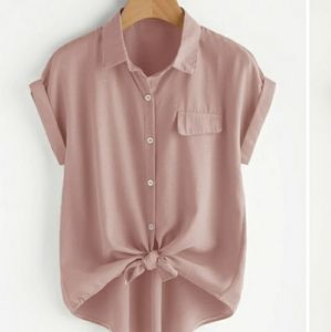 Button front blouse
